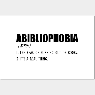 Book Lover - ABIBLIOPHOBIA Definition Posters and Art